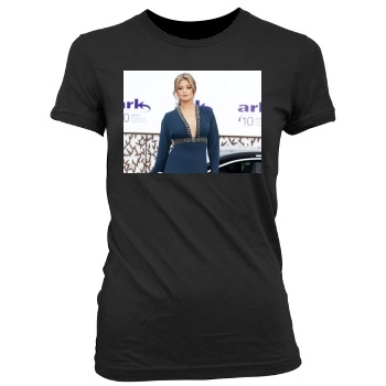 Holly Valance Women's Junior Cut Crewneck T-Shirt