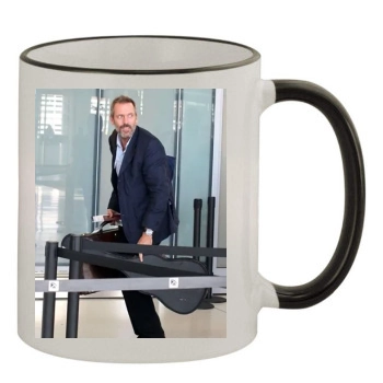 Hugh Laurie 11oz Colored Rim & Handle Mug