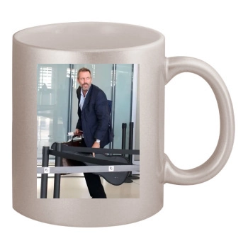 Hugh Laurie 11oz Metallic Silver Mug