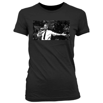 Hugh Laurie Women's Junior Cut Crewneck T-Shirt