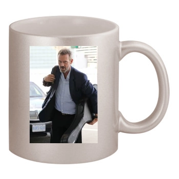 Hugh Laurie 11oz Metallic Silver Mug