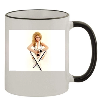 Jane Fonda 11oz Colored Rim & Handle Mug