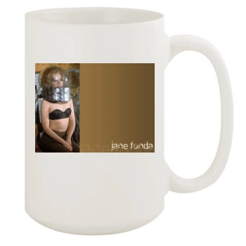 Jane Fonda 15oz White Mug