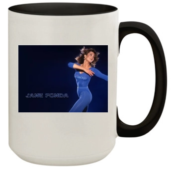 Jane Fonda 15oz Colored Inner & Handle Mug