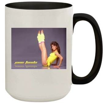 Jane Fonda 15oz Colored Inner & Handle Mug