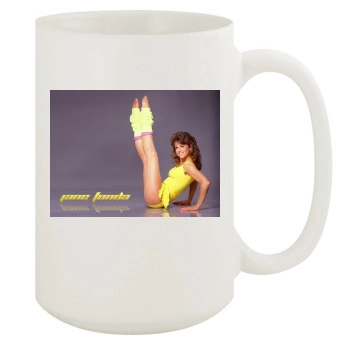 Jane Fonda 15oz White Mug