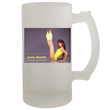 Jane Fonda 16oz Frosted Beer Stein