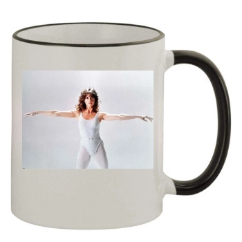 Jane Fonda 11oz Colored Rim & Handle Mug