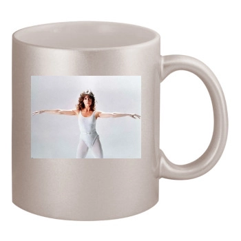 Jane Fonda 11oz Metallic Silver Mug