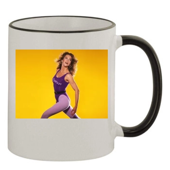 Jane Fonda 11oz Colored Rim & Handle Mug