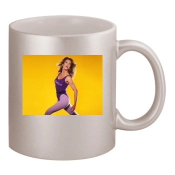 Jane Fonda 11oz Metallic Silver Mug