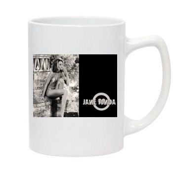 Jane Fonda 14oz White Statesman Mug