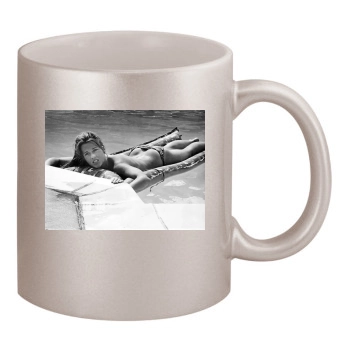 Jane Fonda 11oz Metallic Silver Mug