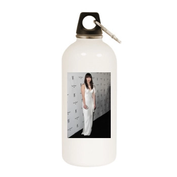 Mary Elizabeth Winstead White Water Bottle With Carabiner