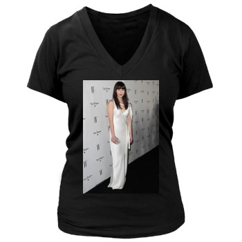 Mary Elizabeth Winstead Women's Deep V-Neck TShirt