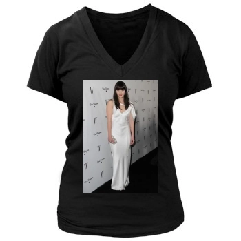 Mary Elizabeth Winstead Women's Deep V-Neck TShirt