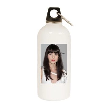 Mary Elizabeth Winstead White Water Bottle With Carabiner