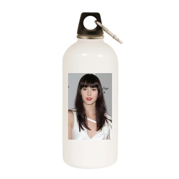 Mary Elizabeth Winstead White Water Bottle With Carabiner