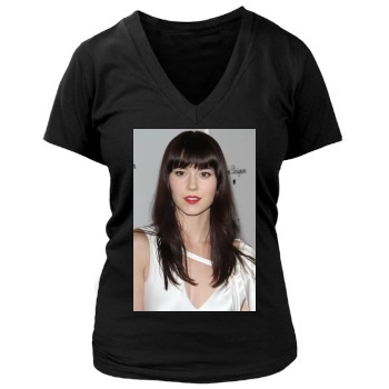 Mary Elizabeth Winstead Women's Deep V-Neck TShirt