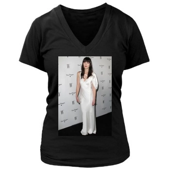 Mary Elizabeth Winstead Women's Deep V-Neck TShirt