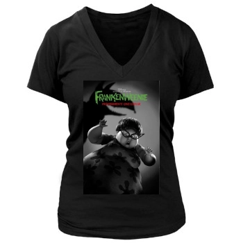 Frankenweenie (2012) Women's Deep V-Neck TShirt