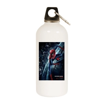 The Amazing Spider-Man (2012) White Water Bottle With Carabiner