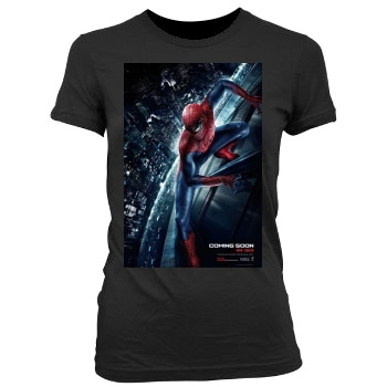 The Amazing Spider-Man (2012) Women's Junior Cut Crewneck T-Shirt