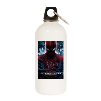 The Amazing Spider-Man (2012) White Water Bottle With Carabiner