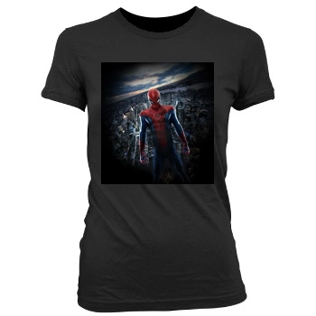 The Amazing Spider-Man (2012) Women's Junior Cut Crewneck T-Shirt