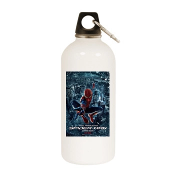 The Amazing Spider-Man (2012) White Water Bottle With Carabiner