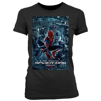 The Amazing Spider-Man (2012) Women's Junior Cut Crewneck T-Shirt