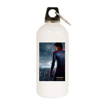 The Amazing Spider-Man (2012) White Water Bottle With Carabiner