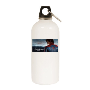 The Amazing Spider-Man (2012) White Water Bottle With Carabiner