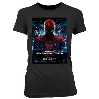 The Amazing Spider-Man (2012) Women's Junior Cut Crewneck T-Shirt