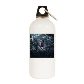 The Amazing Spider-Man (2012) White Water Bottle With Carabiner