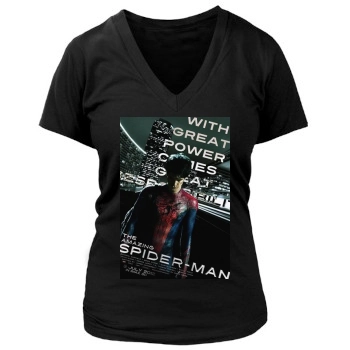 The Amazing Spider-Man (2012) Women's Deep V-Neck TShirt