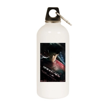 The Amazing Spider-Man (2012) White Water Bottle With Carabiner