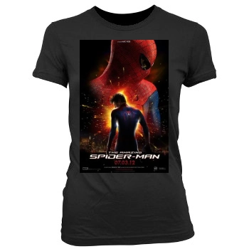 The Amazing Spider-Man (2012) Women's Junior Cut Crewneck T-Shirt