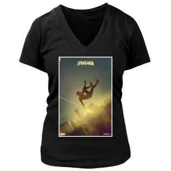 The Amazing Spider-Man (2012) Women's Deep V-Neck TShirt