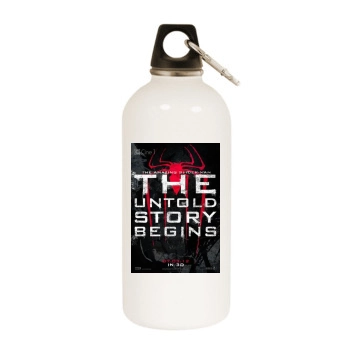 The Amazing Spider-Man (2012) White Water Bottle With Carabiner