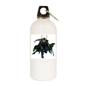 The Avengers (2012) White Water Bottle With Carabiner