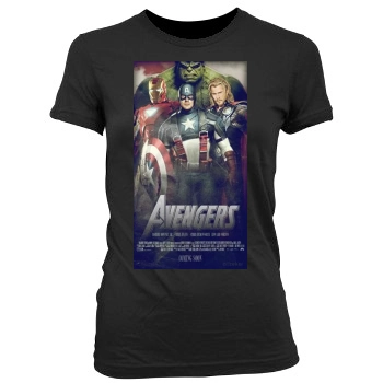 The Avengers (2012) Women's Junior Cut Crewneck T-Shirt