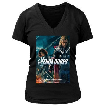 The Avengers (2012) Women's Deep V-Neck TShirt