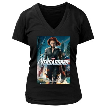 The Avengers (2012) Women's Deep V-Neck TShirt