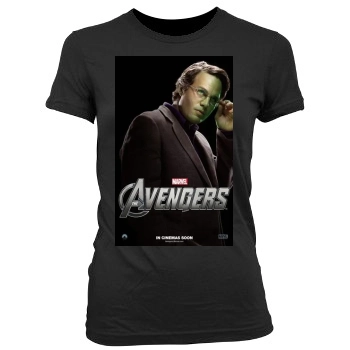 The Avengers (2012) Women's Junior Cut Crewneck T-Shirt