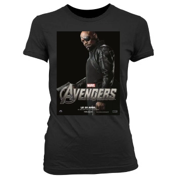 The Avengers (2012) Women's Junior Cut Crewneck T-Shirt