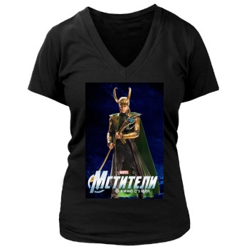 The Avengers (2012) Women's Deep V-Neck TShirt