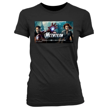 The Avengers (2012) Women's Junior Cut Crewneck T-Shirt