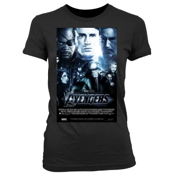 The Avengers (2012) Women's Junior Cut Crewneck T-Shirt