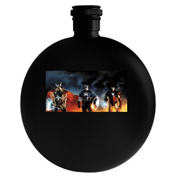 The Avengers (2012) Round Flask